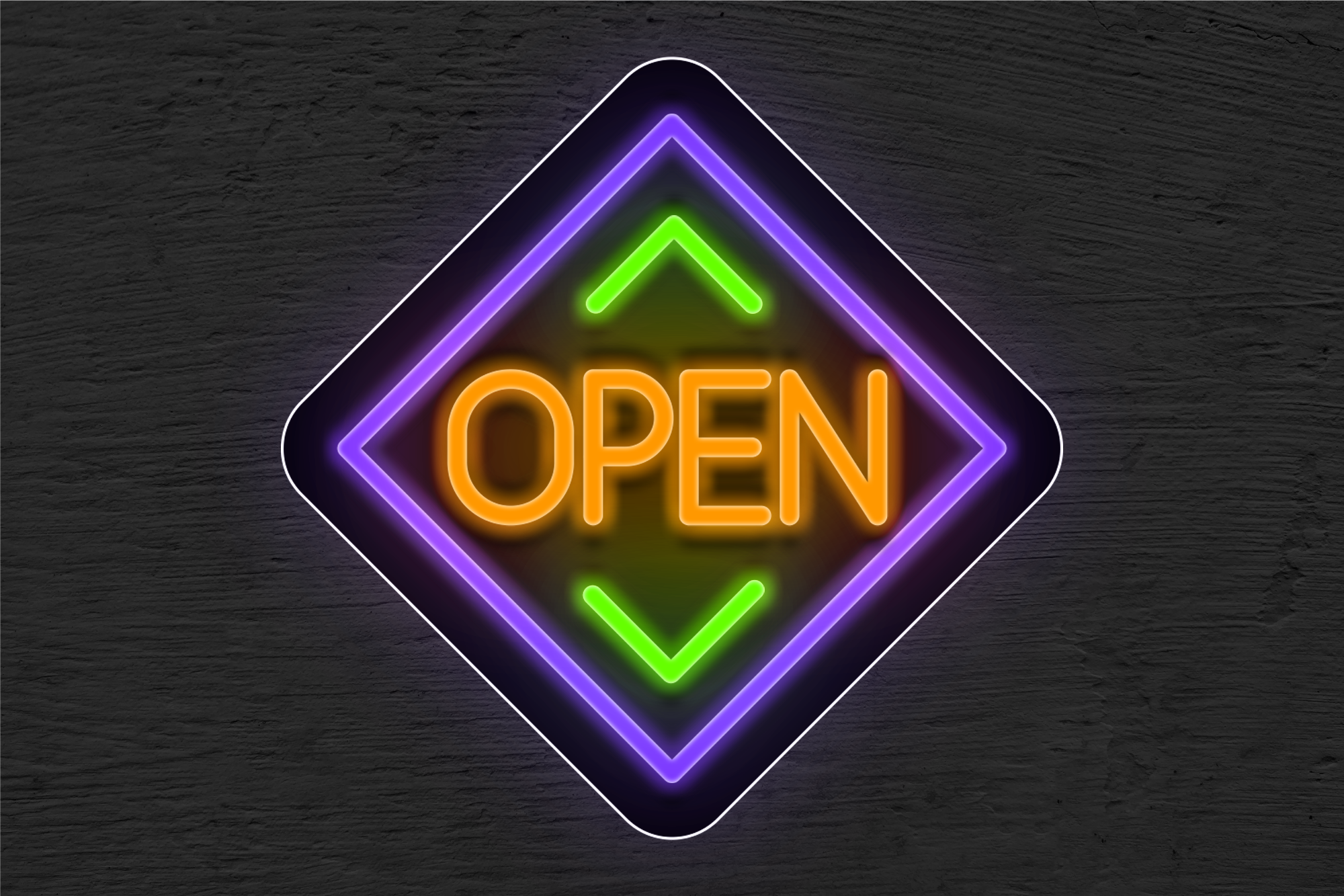 Neon Sign Multiple Color Buy Multi-color OPEN with Diamond Border LED Neon Sign | Best Selling ...