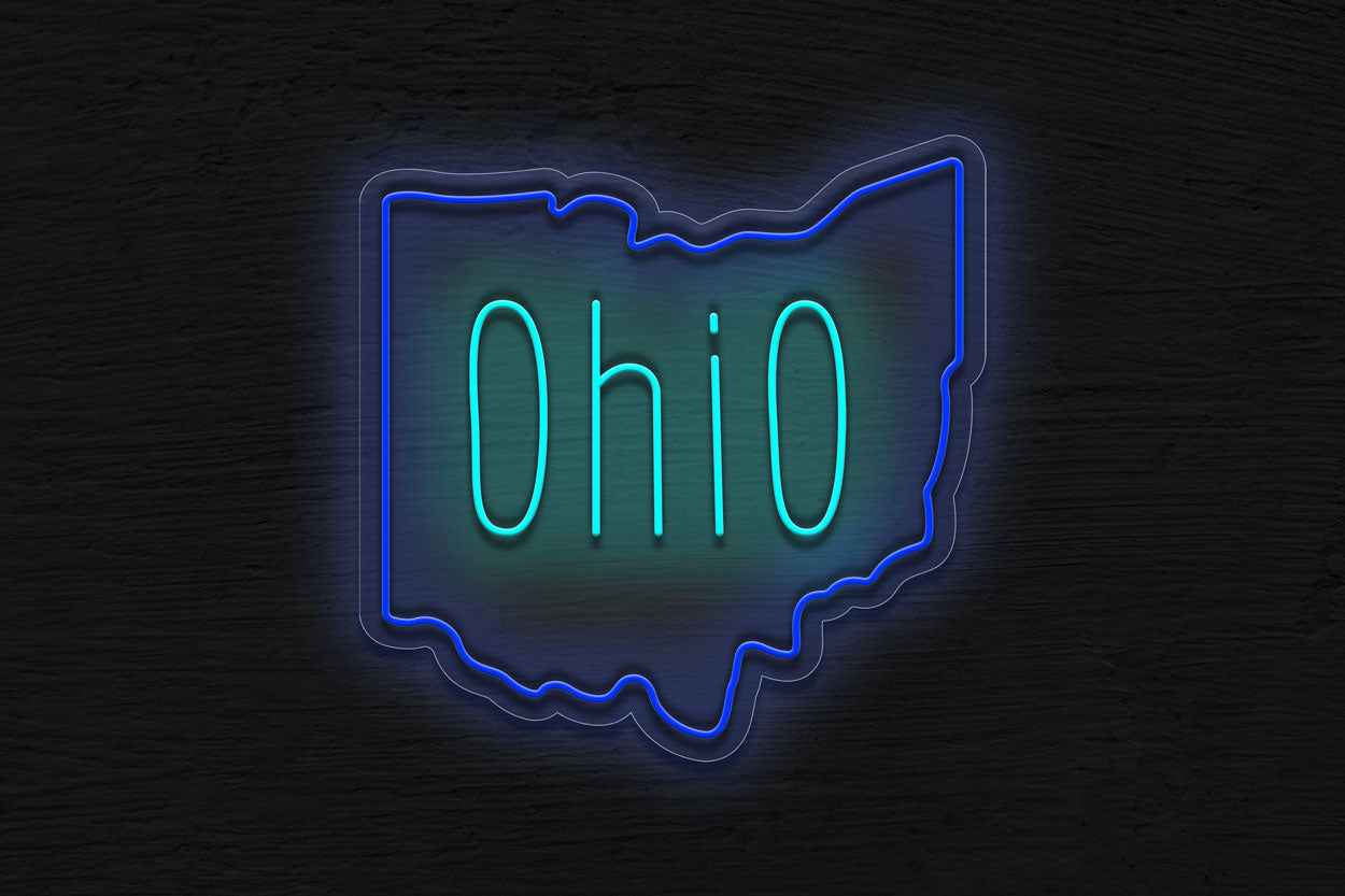Ohio Map LED Neon Sign