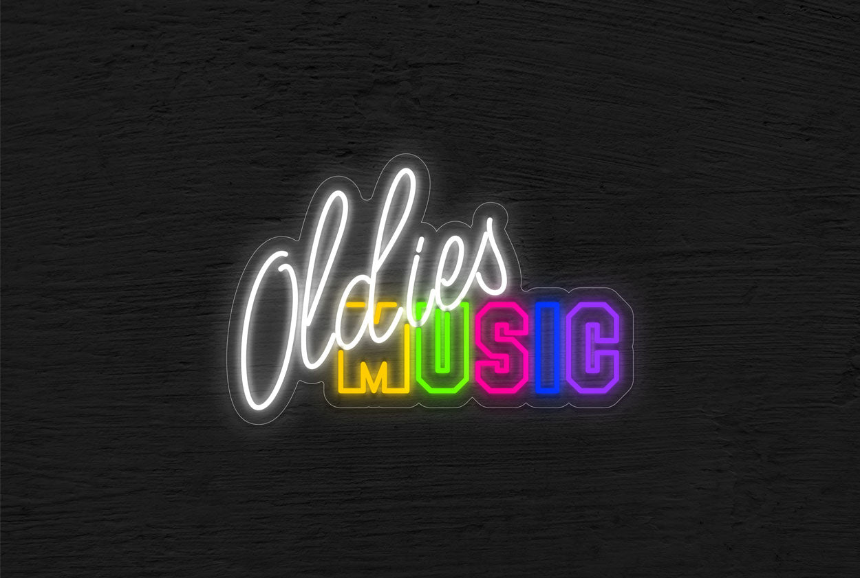 Oldies Music LED Neon Sign