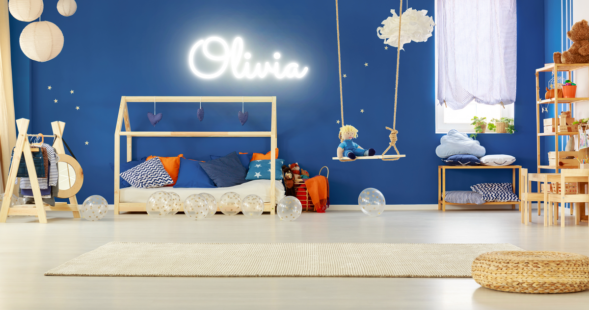 &quot;Olivia&quot; Baby Name LED Neon Sign