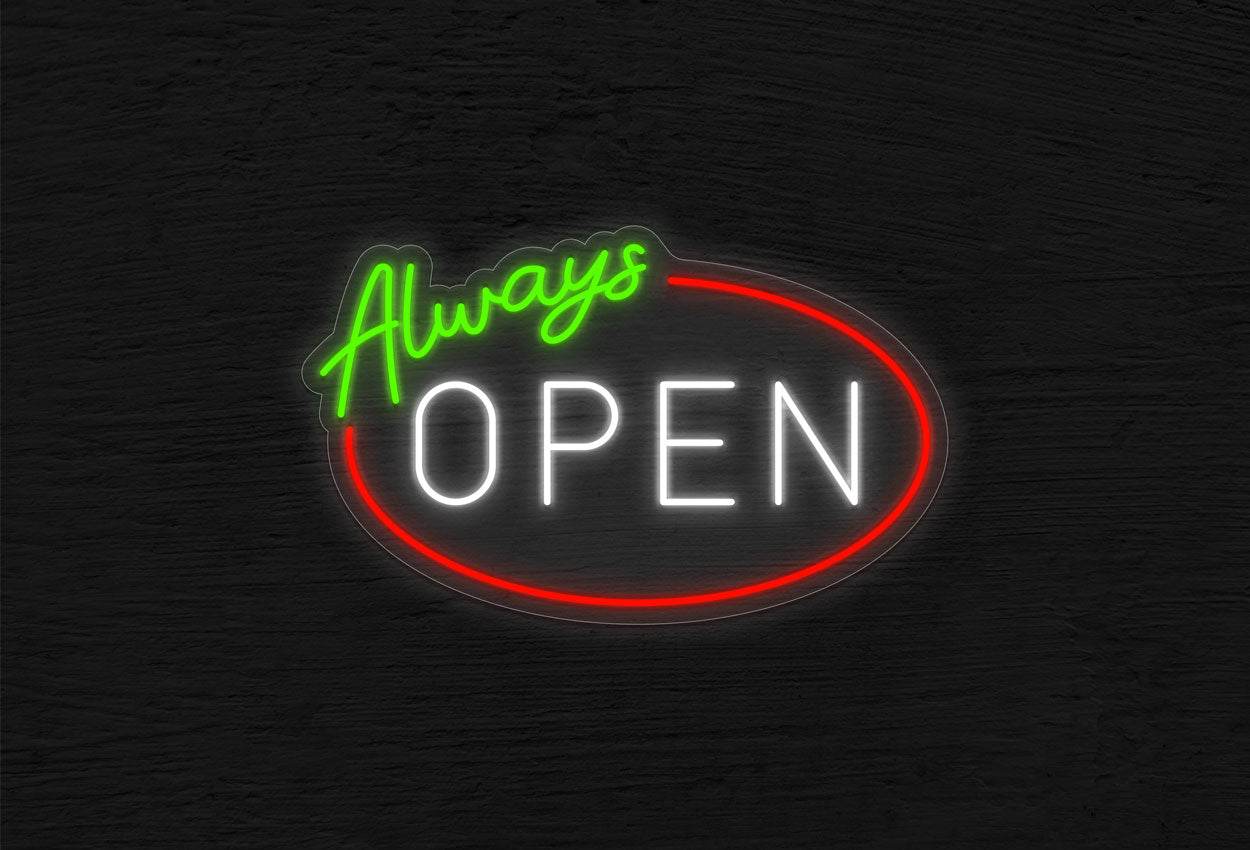 Always Open Sticker Open Neon Signs – Best Buy Neon Signs