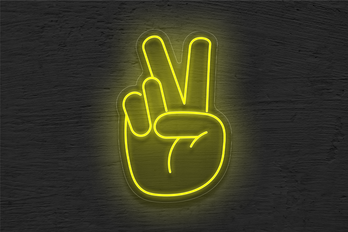 Peace Hand LED Neon Sign