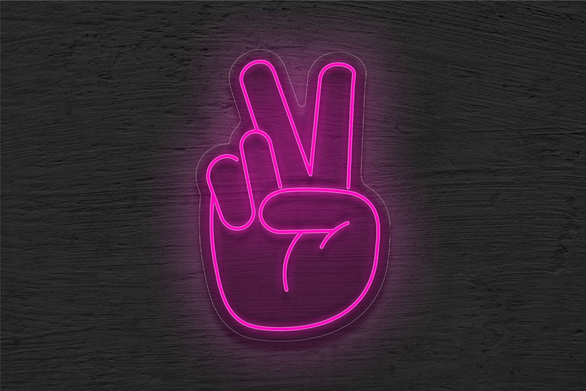 Peace Hand LED Neon Sign