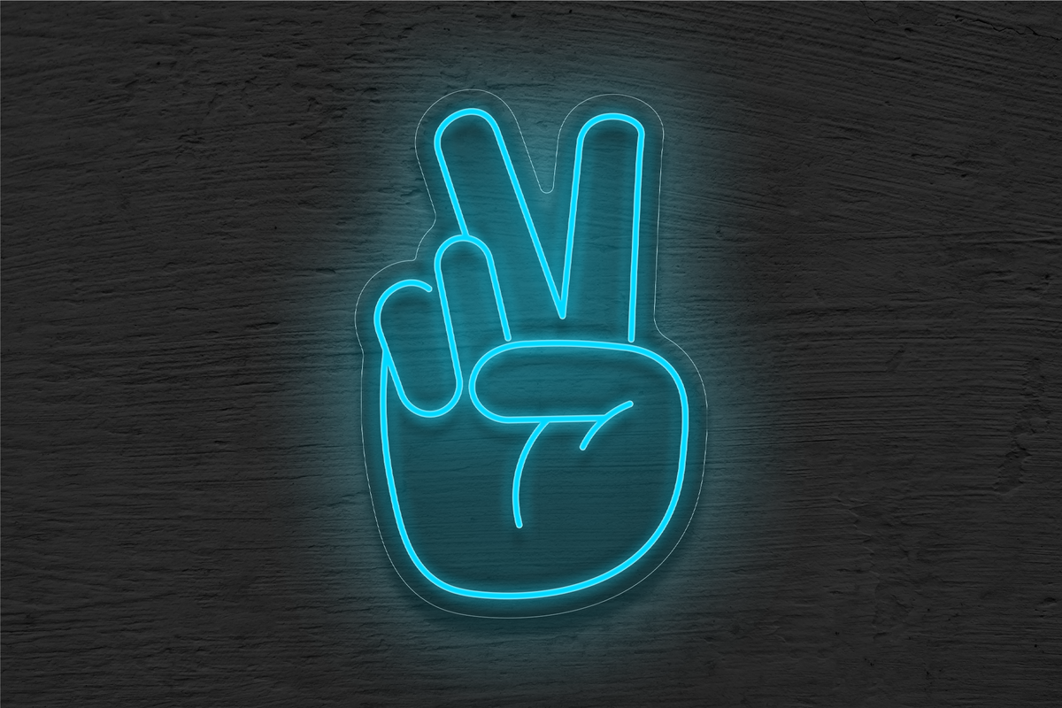 Peace Hand LED Neon Sign