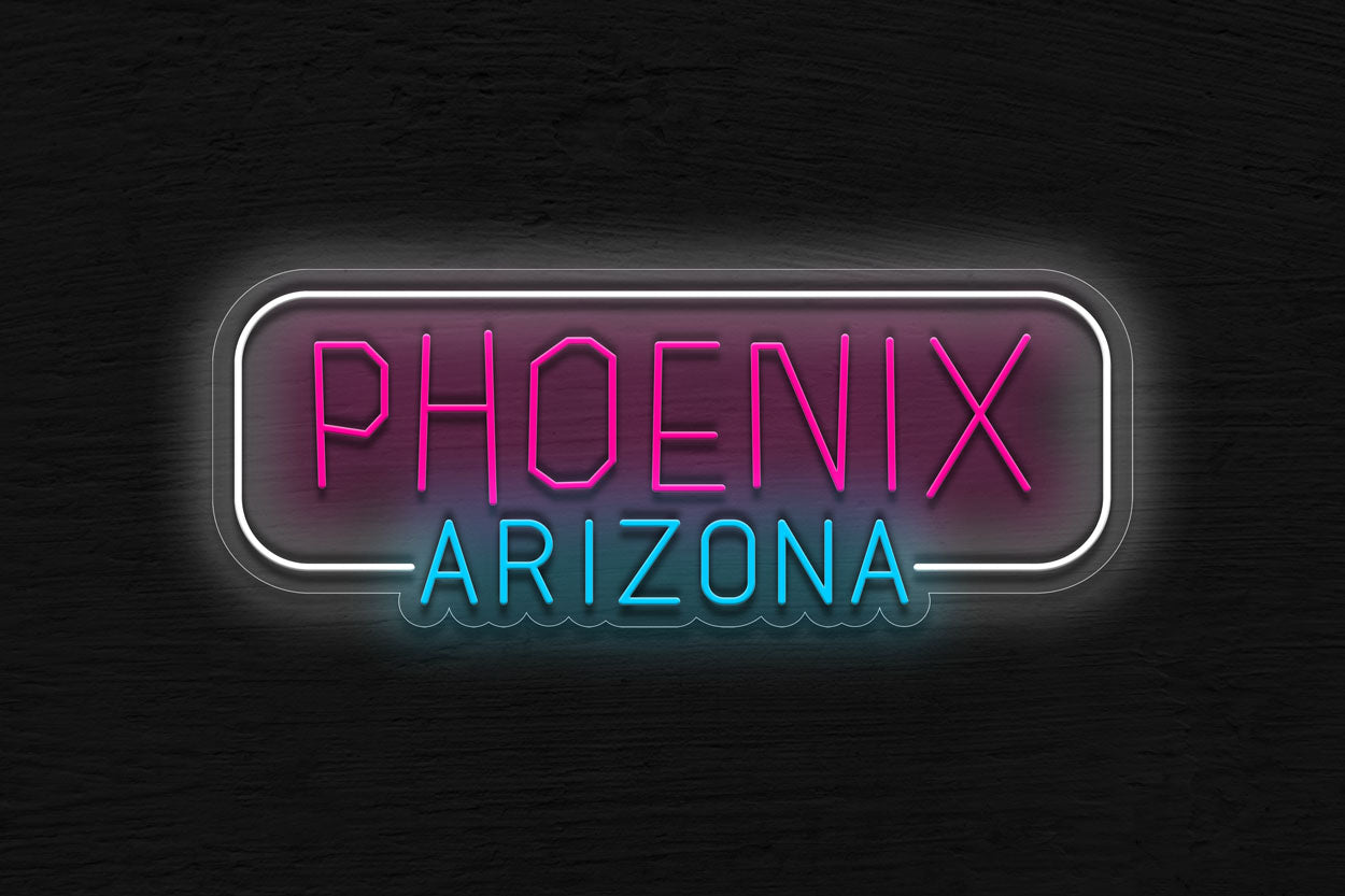 Phoenix Arizona Text LED Neon Sign