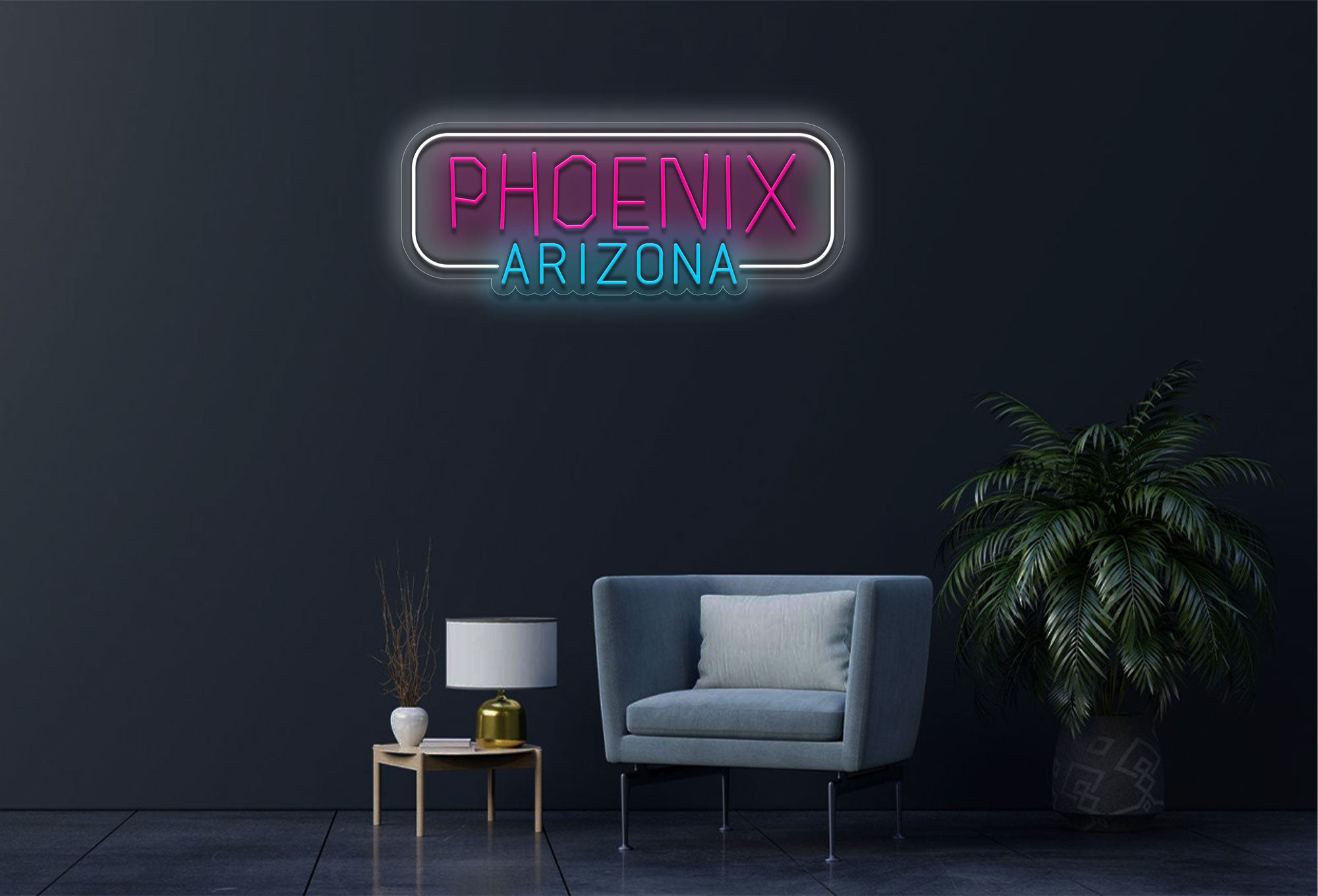 Phoenix Arizona Text LED Neon Sign
