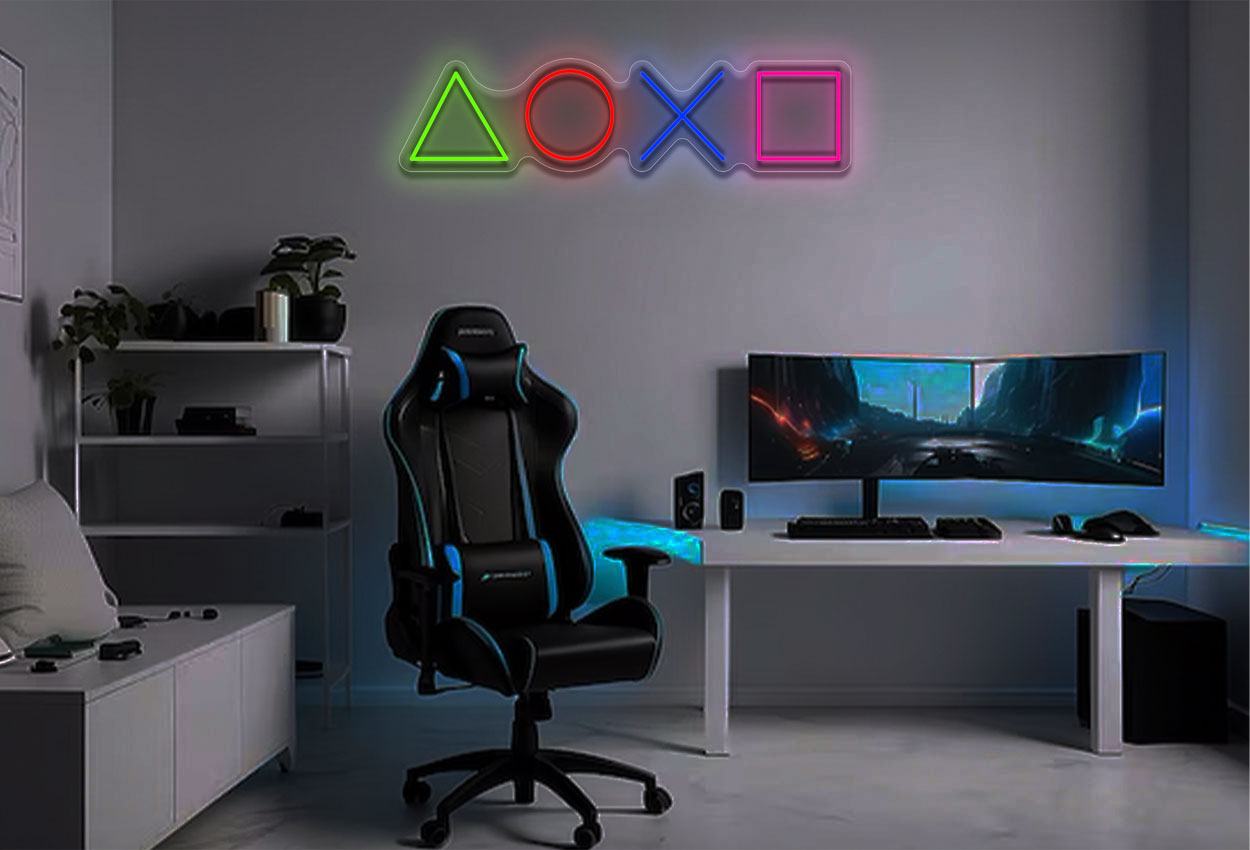 Playstation Icon LED Neon Sign