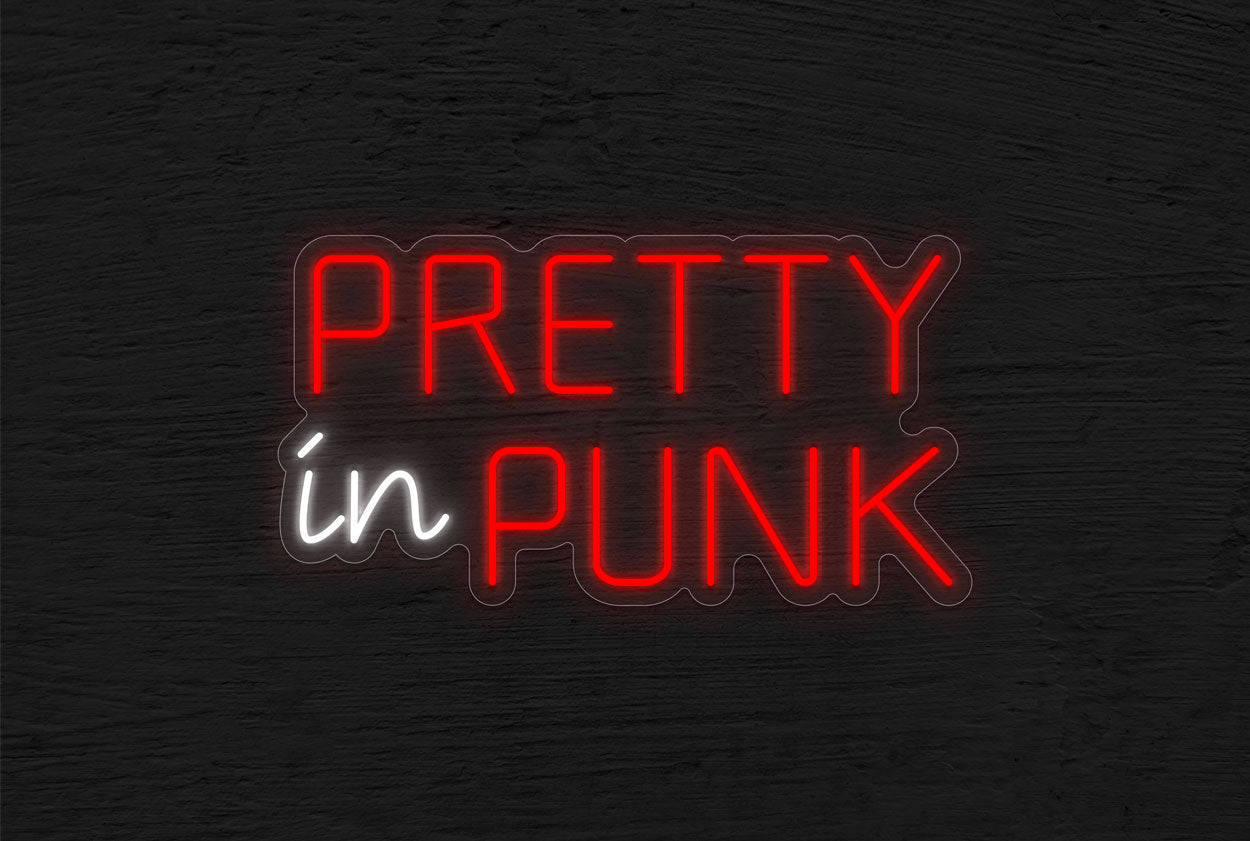 Pretty in Punk LED Neon Sign