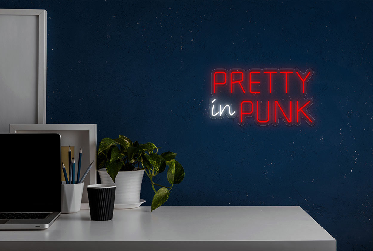 Pretty in Punk LED Neon Sign