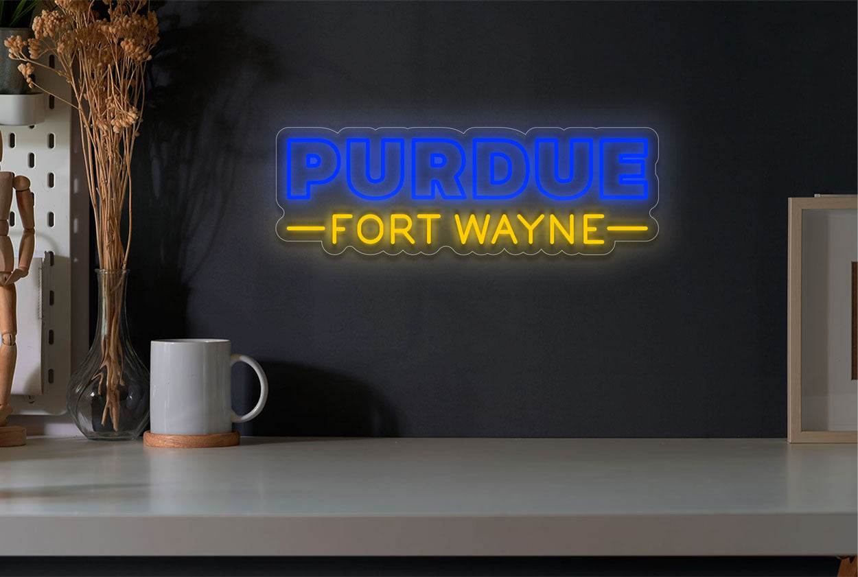 Purdue Fort Wayne Mastodons Men's Basketball LED Neon Sign