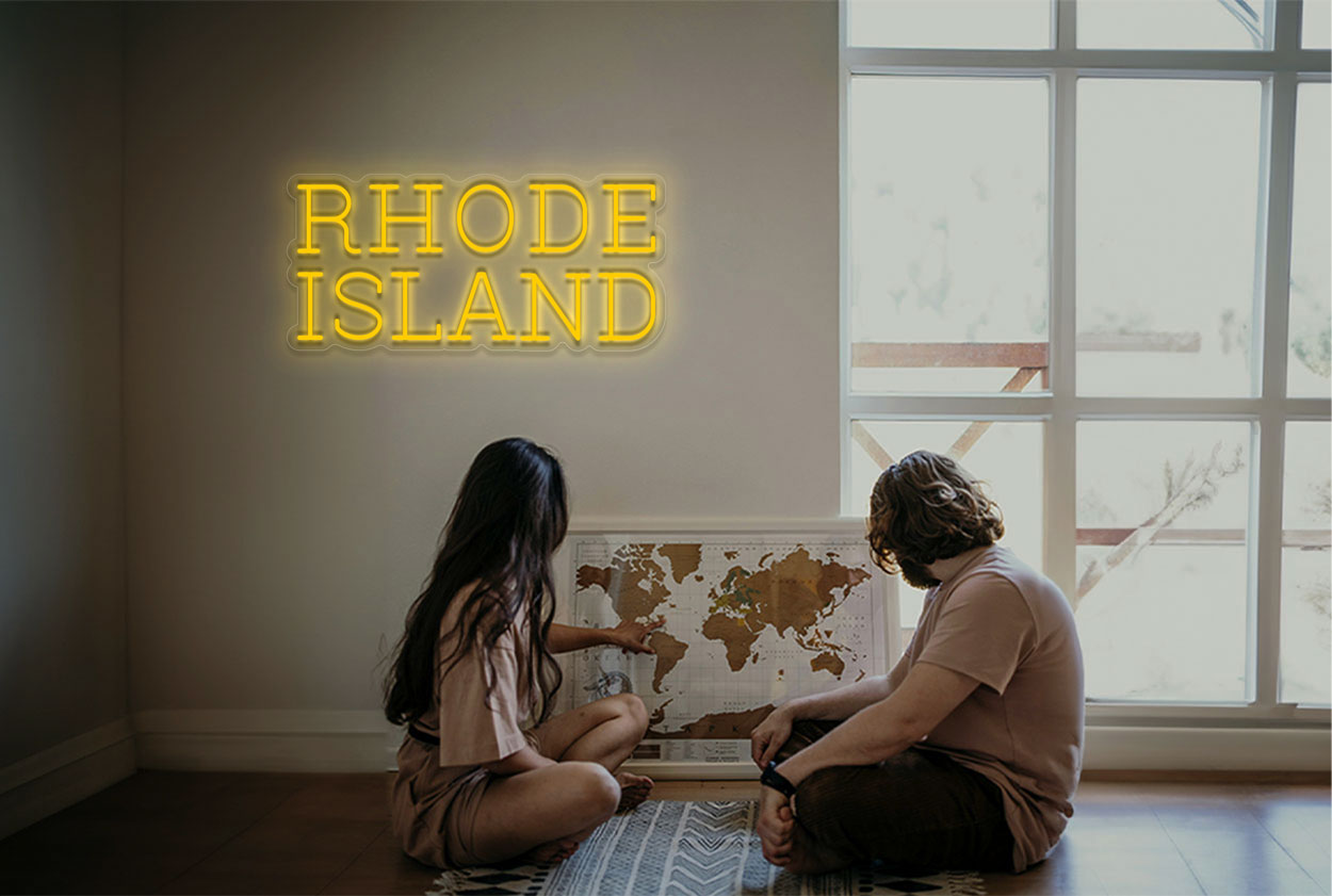 Rhode Island LED Neon Sign