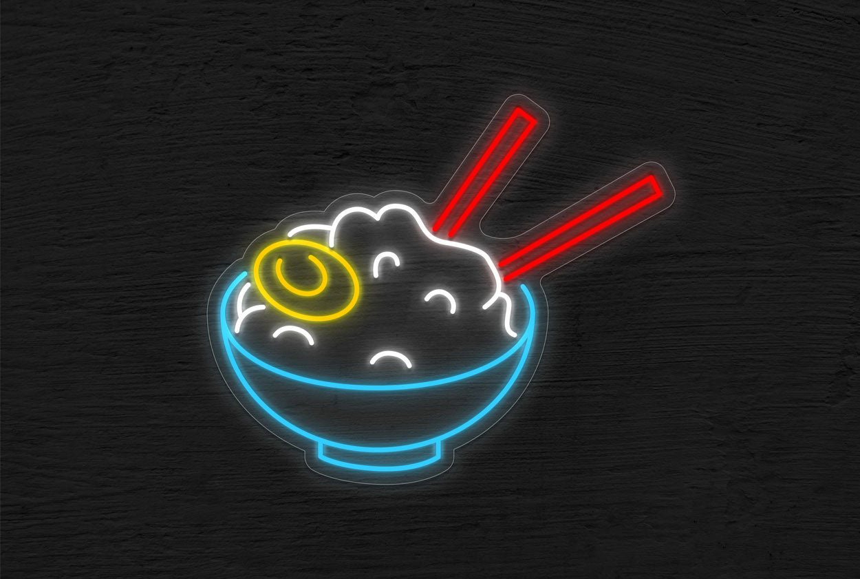 Food in a Bowl Logo LED Neon Sign