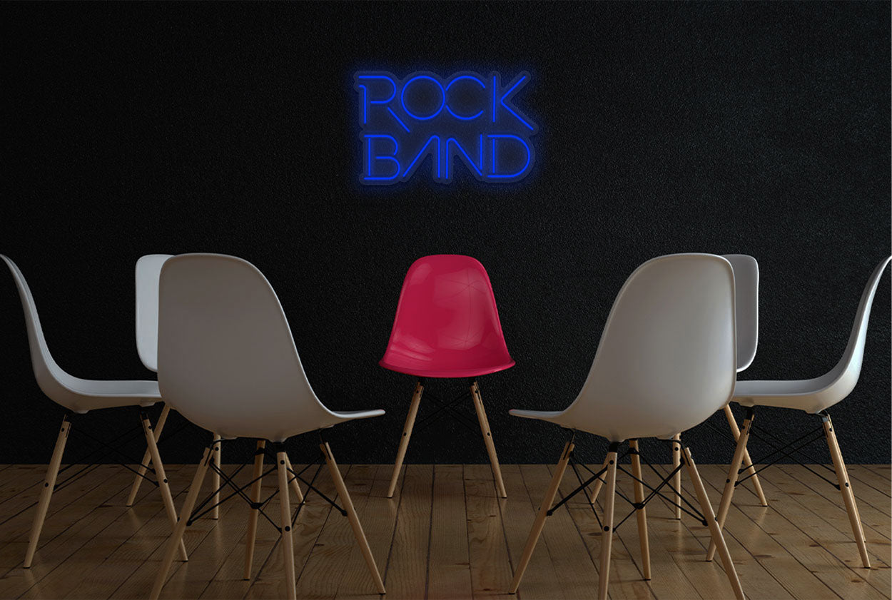 Rock Band LED Neon Sign