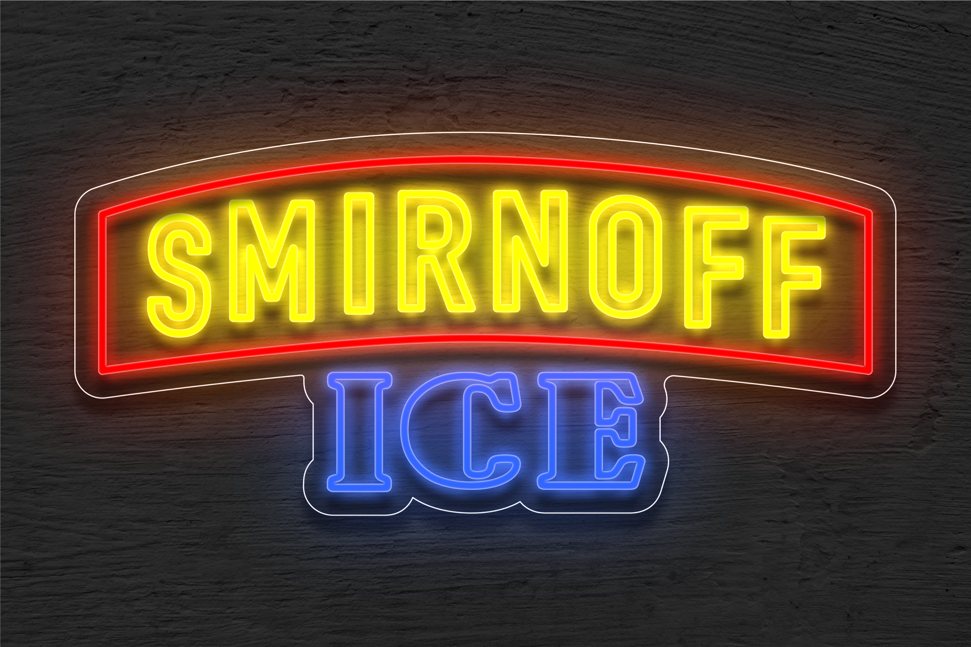 Buy Smirnoff ICE with Red Border LED Neon Sign | Beer & Liquor Buy Smirnoff ICE with Red Border LED Neon Sign | Beer & Liquor