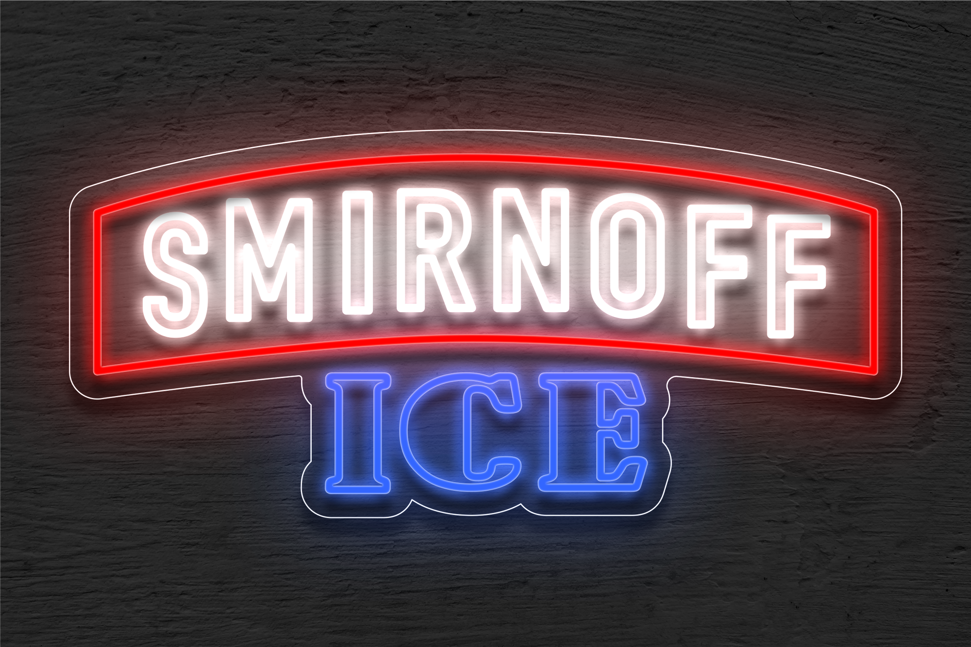 Buy Smirnoff ICE with Red Border LED Neon Sign | Beer & Liquor Buy Smirnoff ICE with Red Border LED Neon Sign | Beer & Liquor