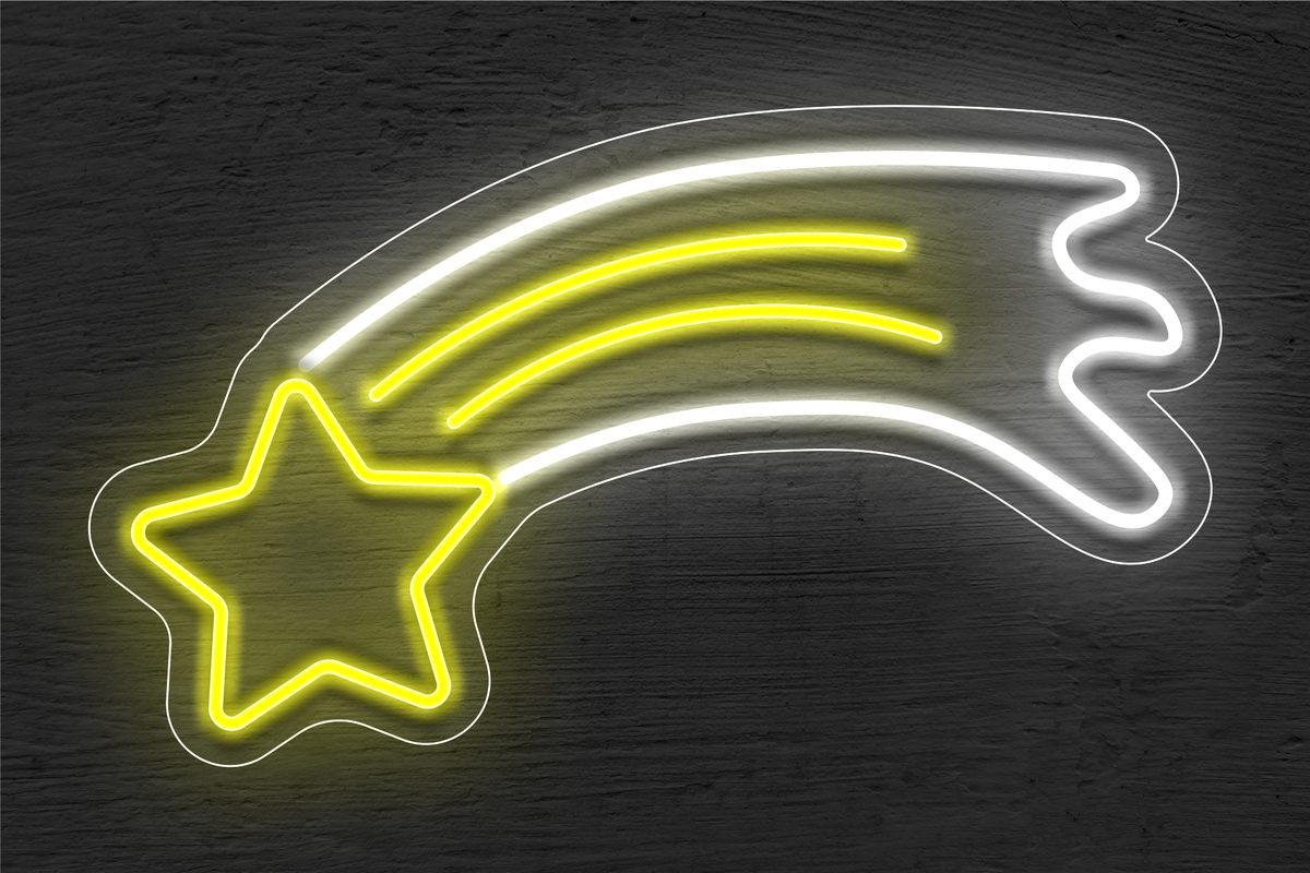 Shooting Star LED Neon Sign