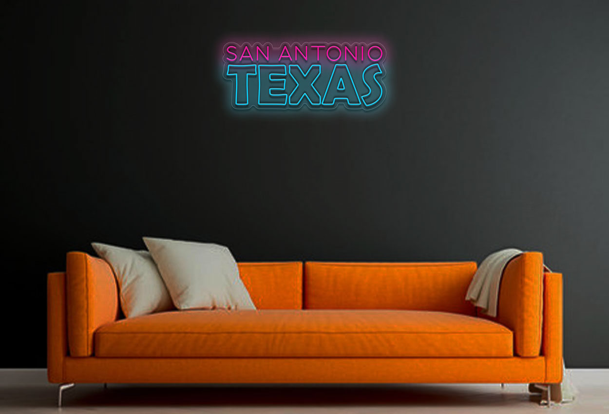 San Antonio Texas LED Neon Sign