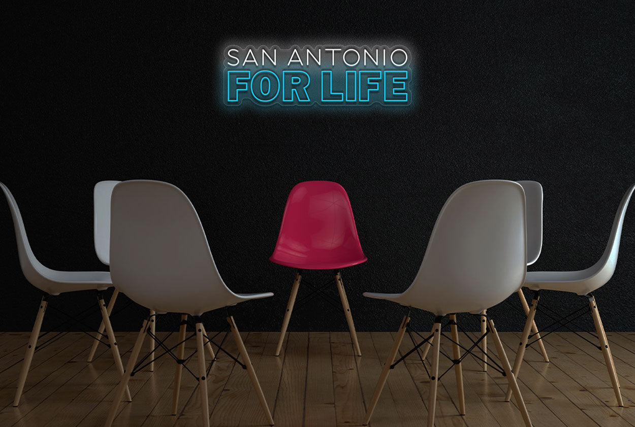 San Antonio For Life LED Neon Sign