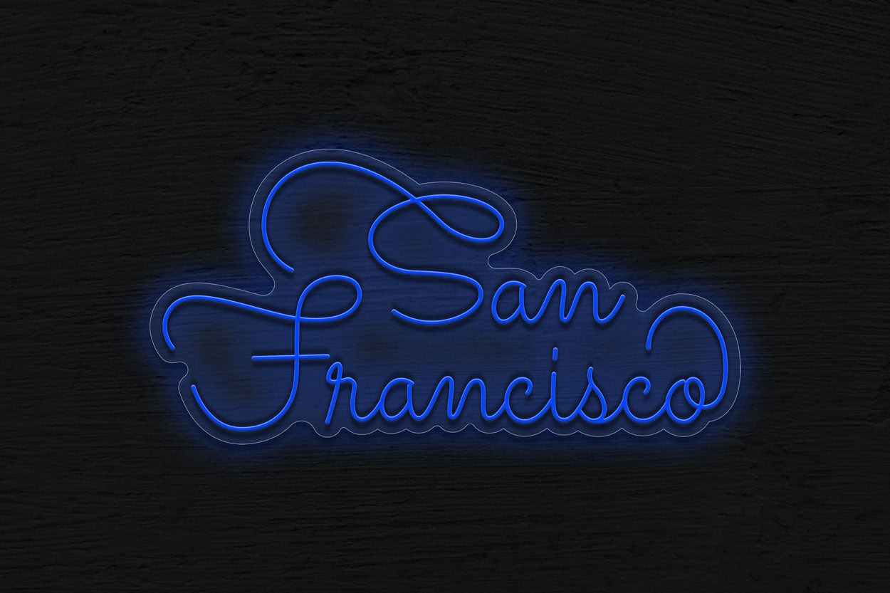 San Francisco Cursive Text v2 LED Neon Sign