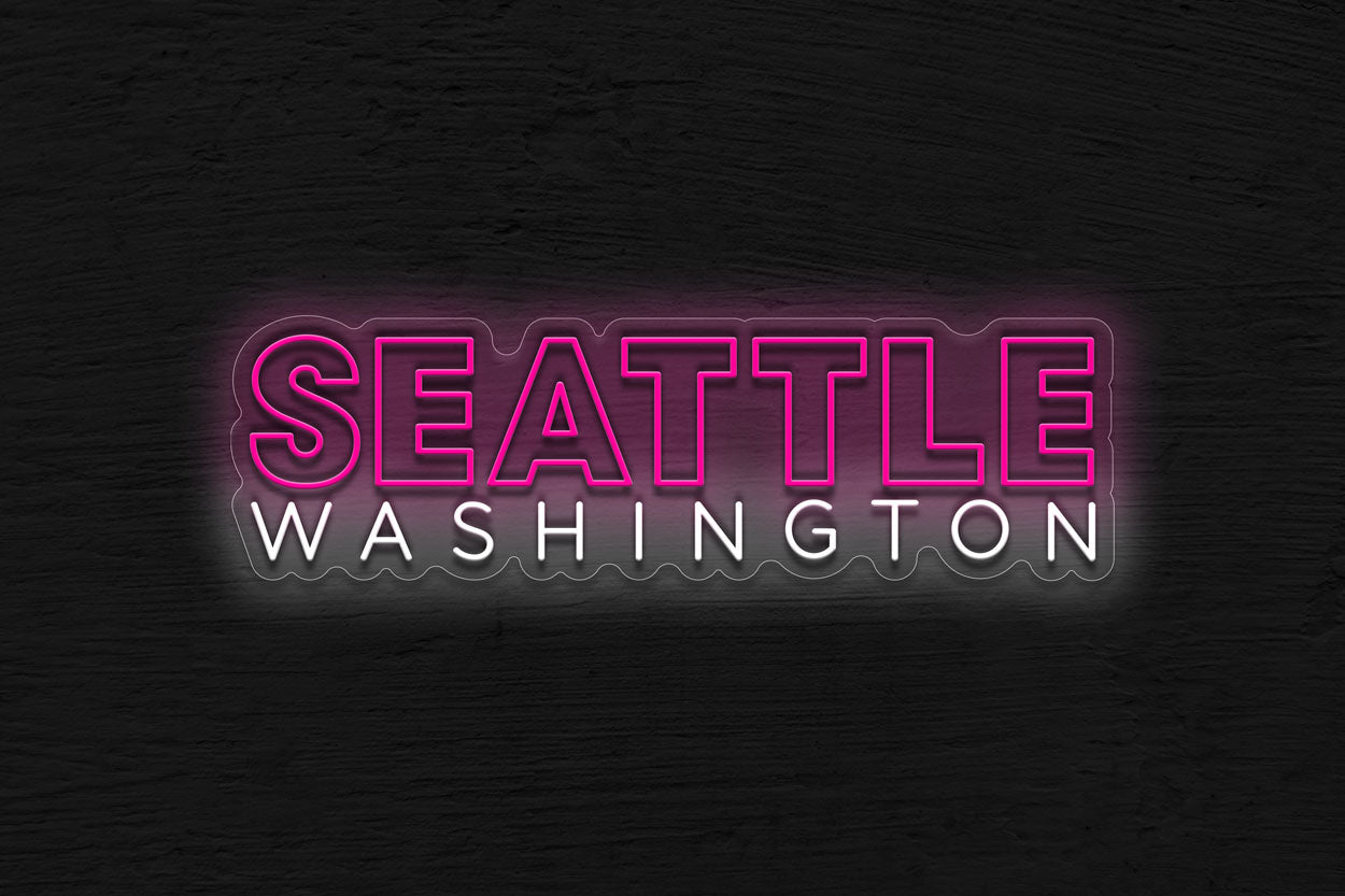 Seattle Washington LED Neon Sign