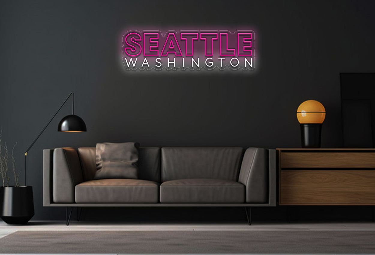 Seattle Washington LED Neon Sign