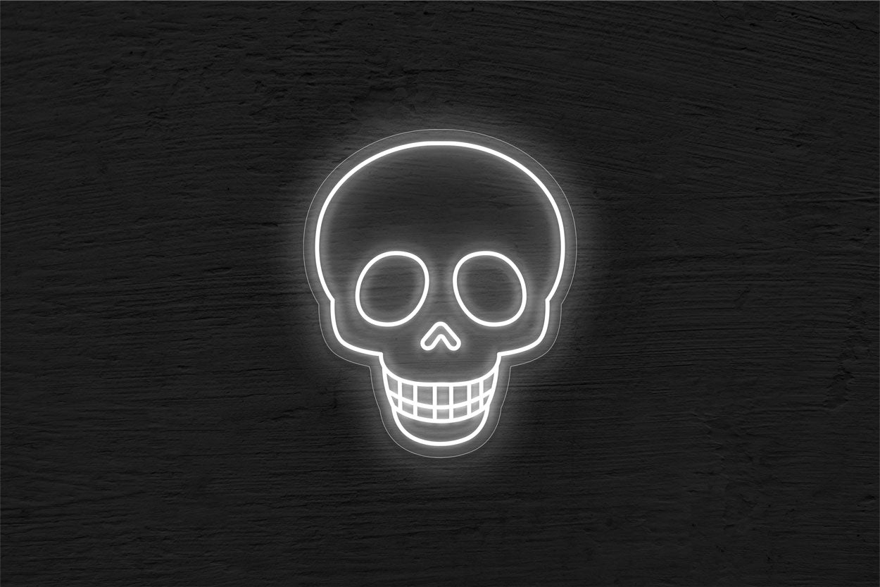 Skull Emoji LED Neon Sign