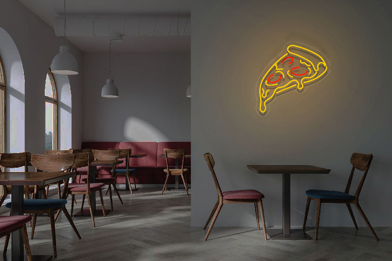 Slice of pizza LED Neon Sign