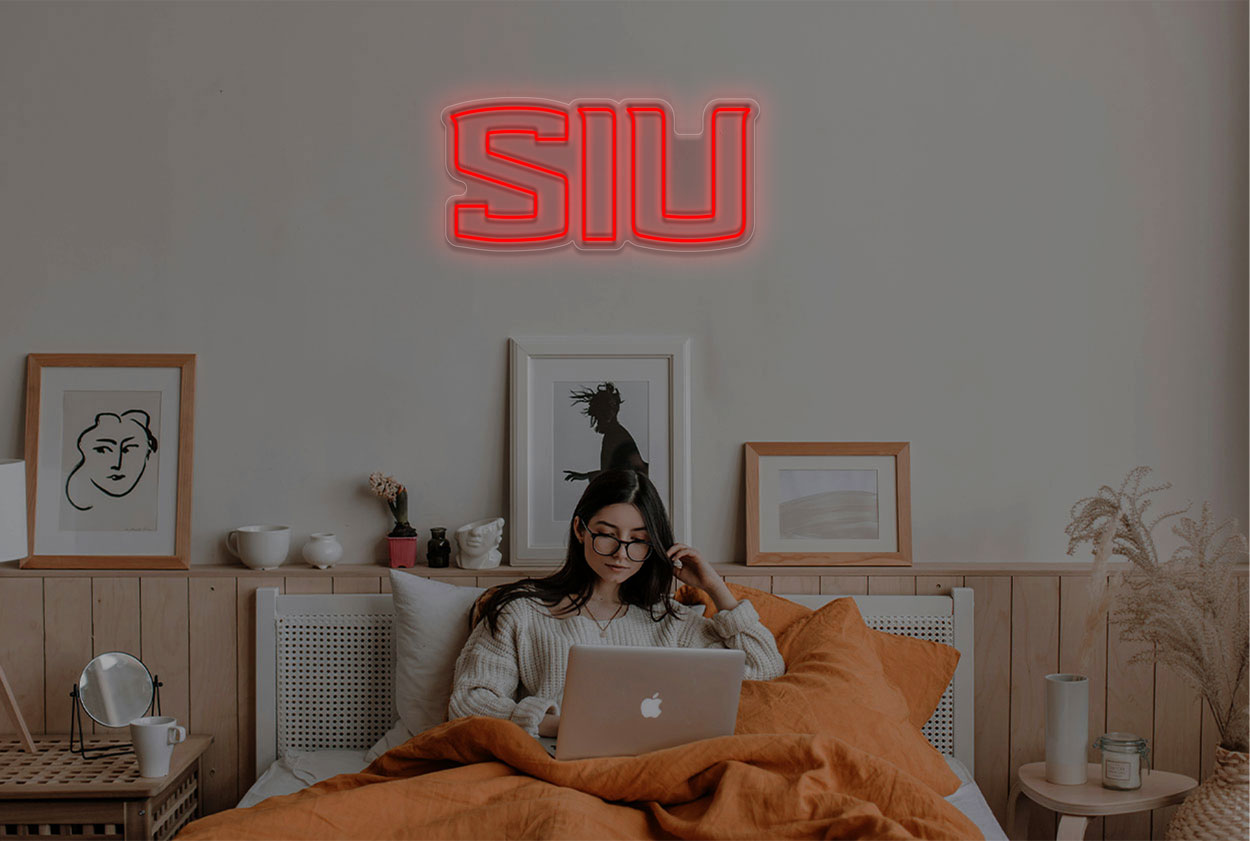Southern Illinois Salukis Men's Basketball LED Neon Sign