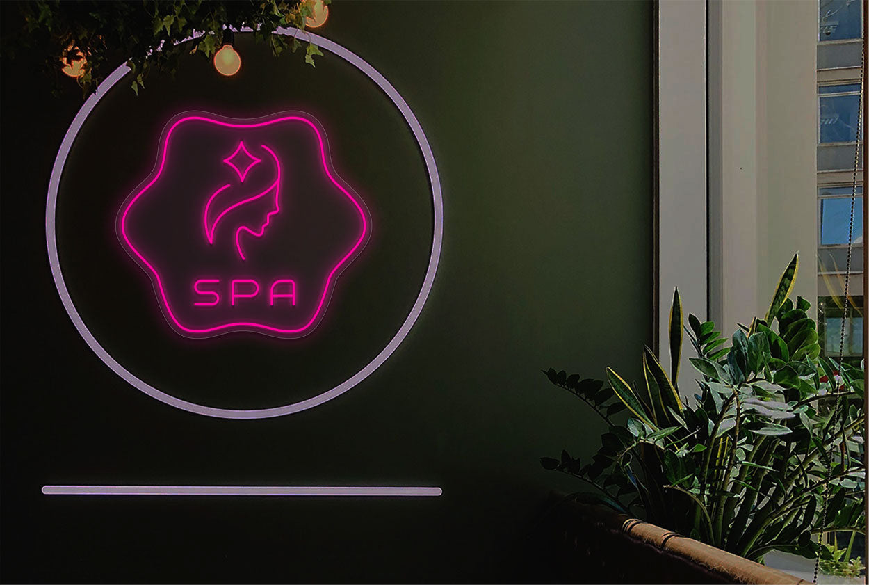 Buy Spa With Face Logo LED Neon Sign | Beauty Salons & Spas Signs from ...