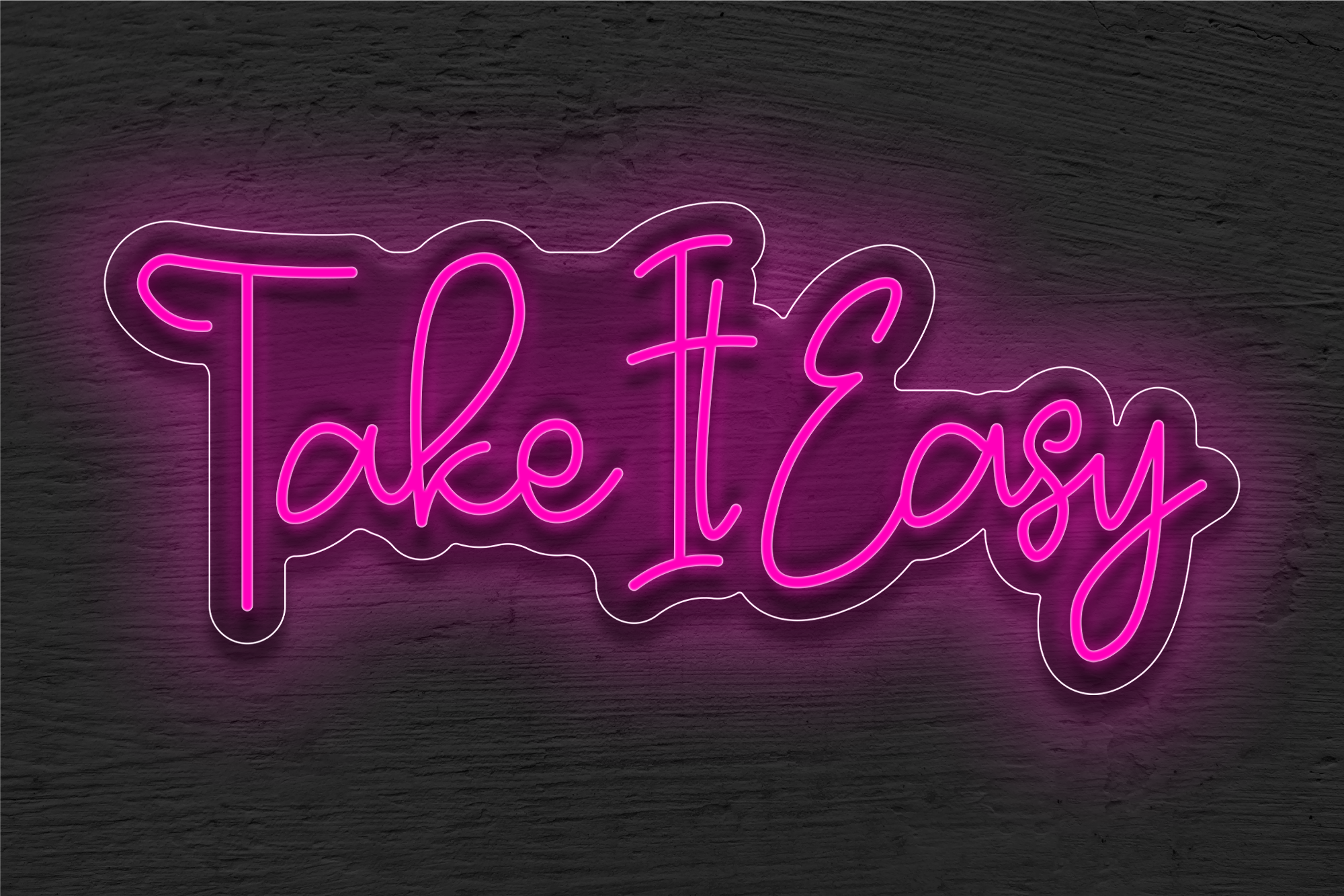 "Take It Easy" LED Neon Sign