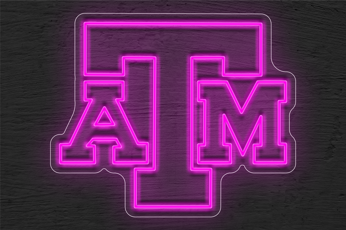 Texas A&amp;M Logo LED Neon Sign