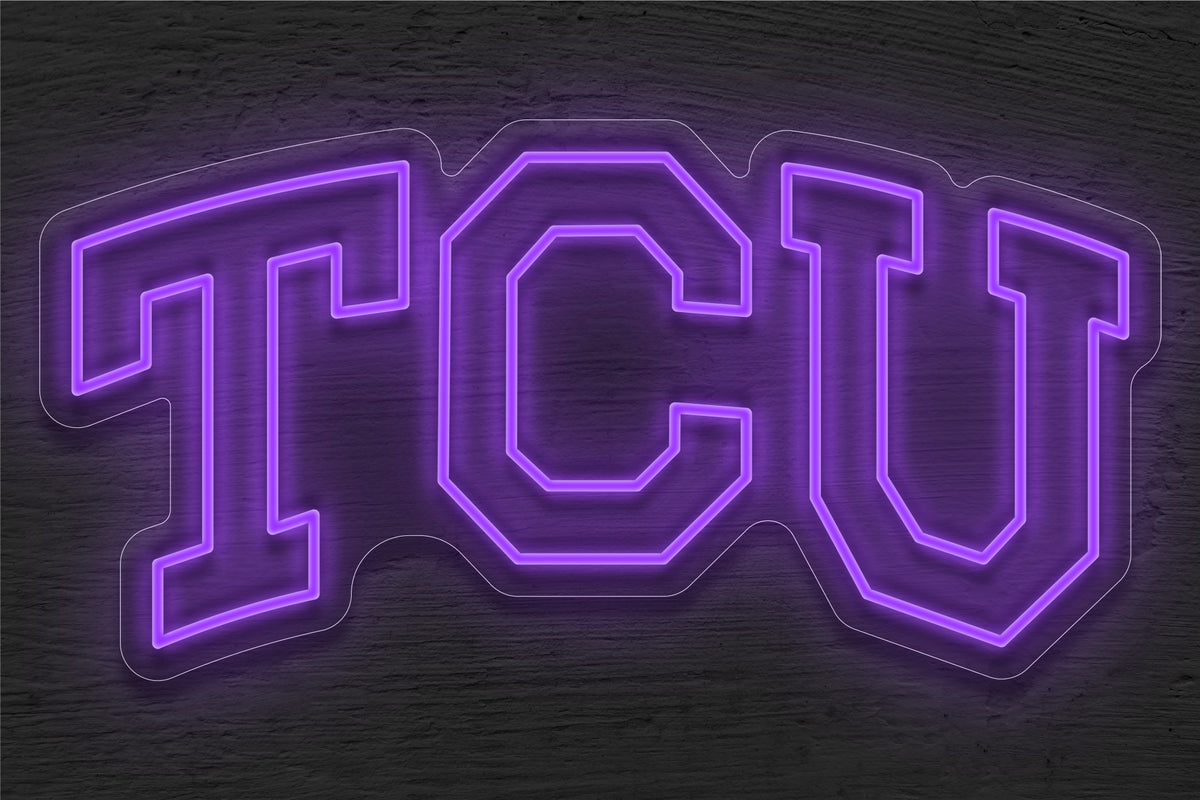 Texas Christian University (TCU) Logo LED Neon Sign