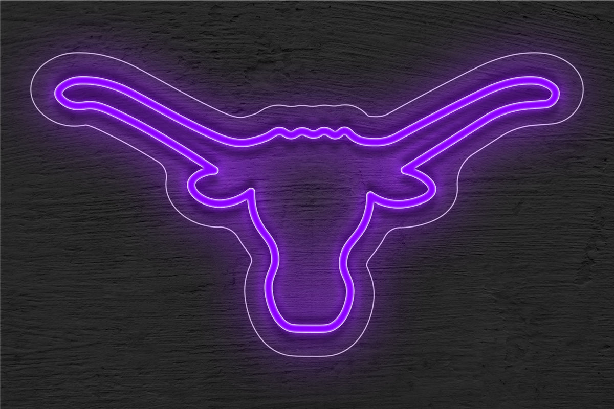 Texas Longhorn Logo LED Neon Sign