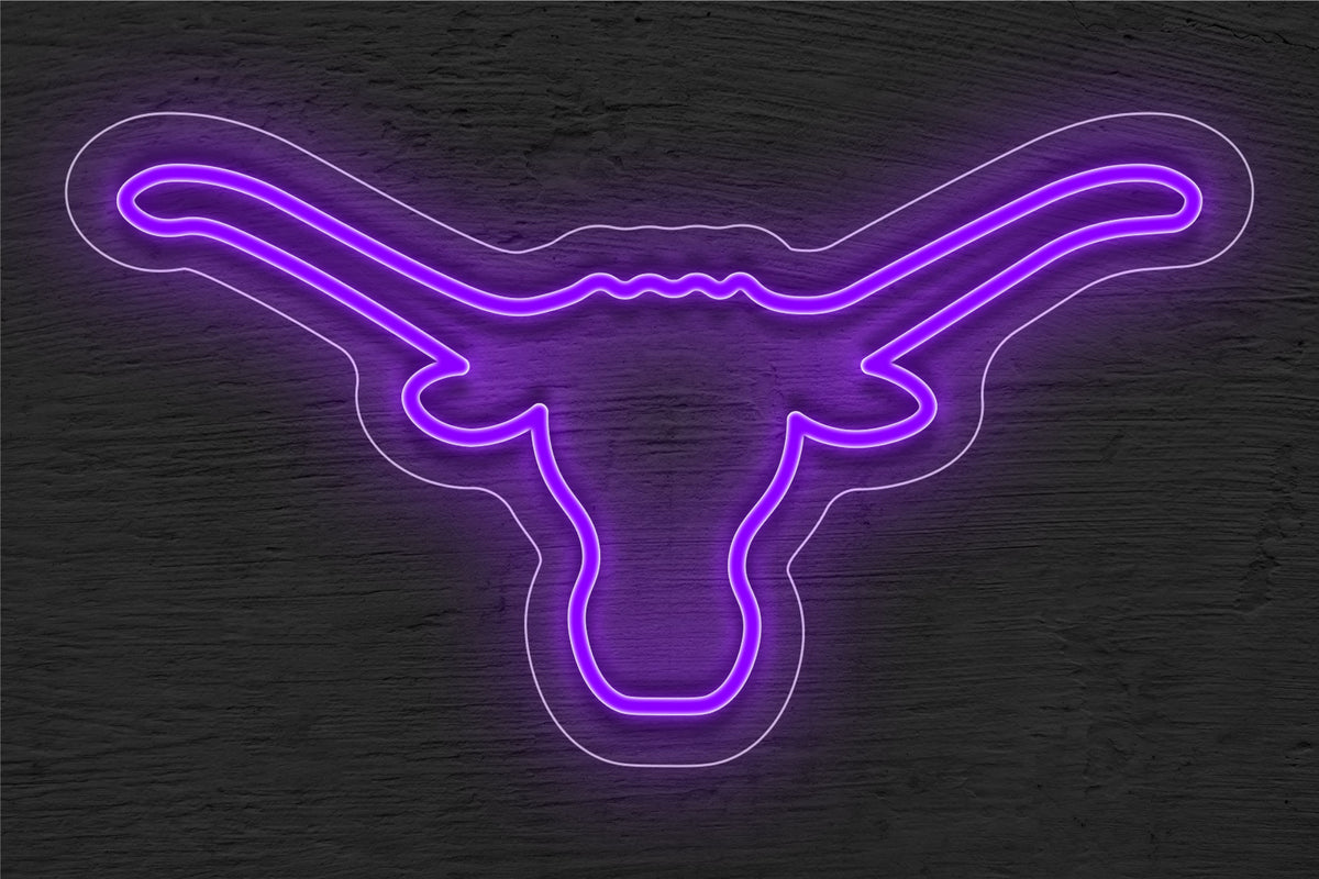 Texas Longhorn Logo LED Neon Sign