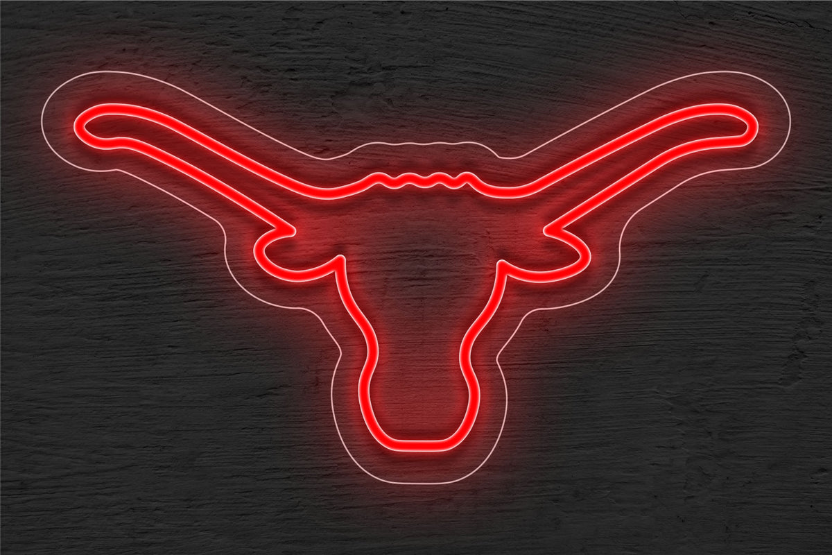 Texas Longhorn Logo LED Neon Sign