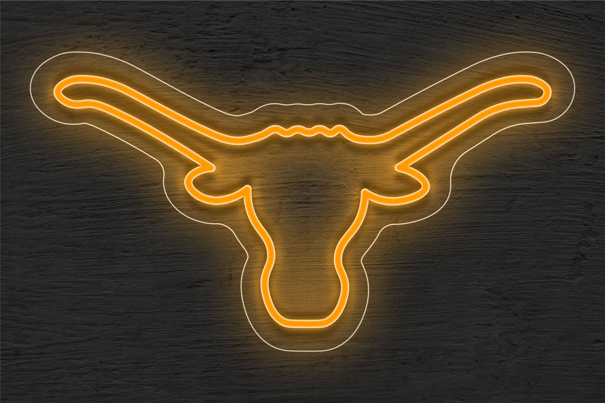 Texas Longhorn Logo LED Neon Sign