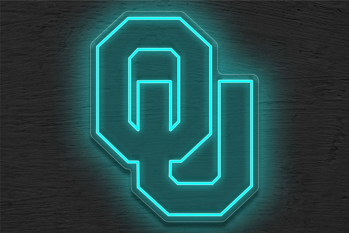 The University of Oklahoma Logo (OU) LED Neon Sign