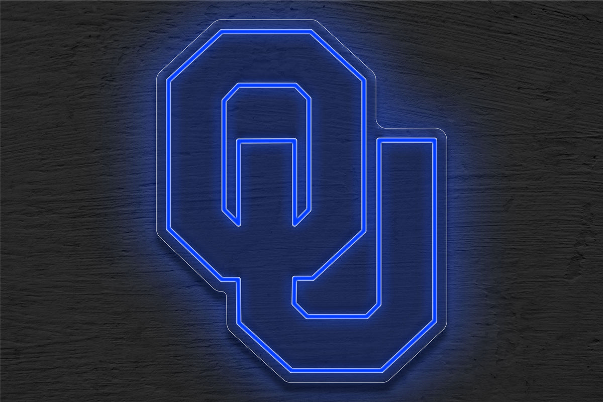 The University of Oklahoma Logo (OU) LED Neon Sign