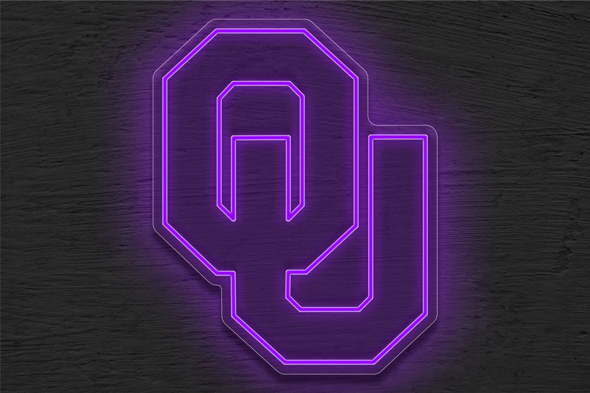 The University of Oklahoma Logo (OU) LED Neon Sign