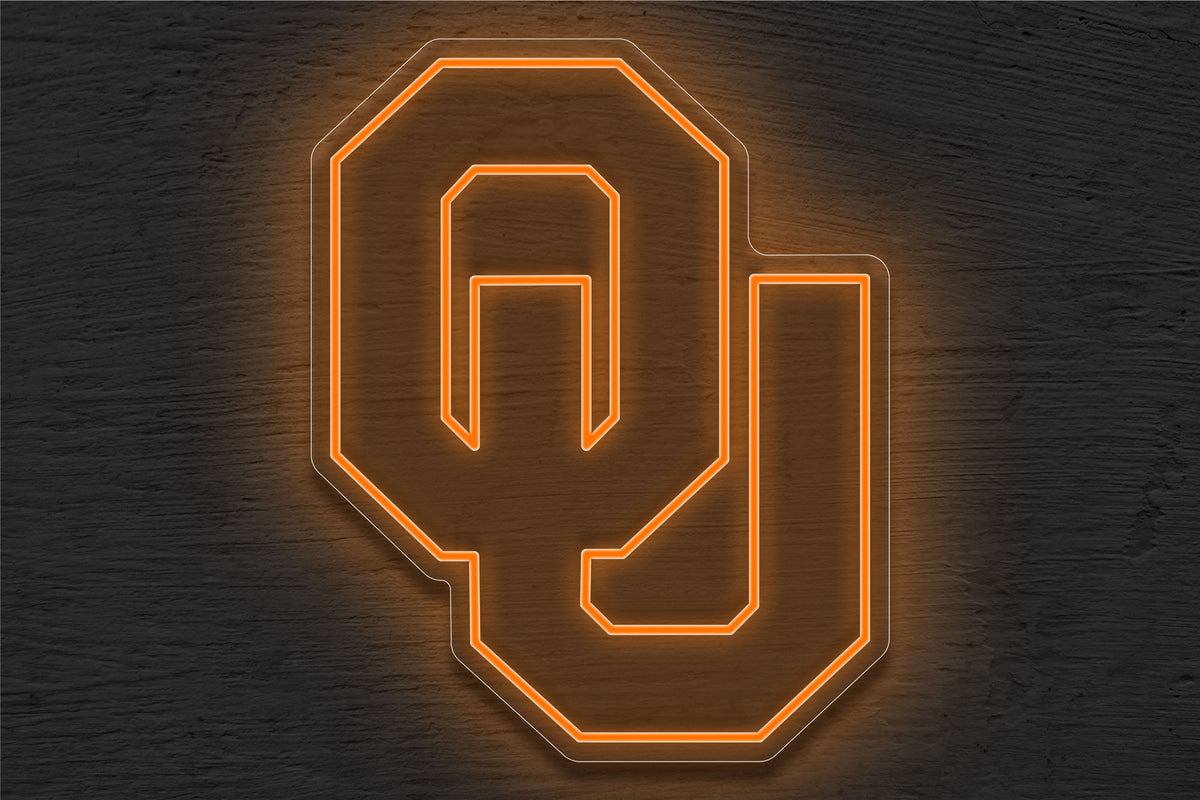 The University of Oklahoma Logo (OU) LED Neon Sign