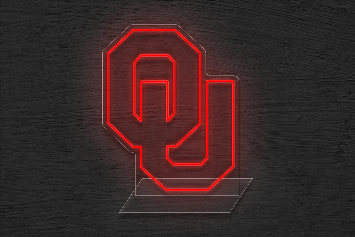 The University of Oklahoma Logo (OU) LED Neon Sign