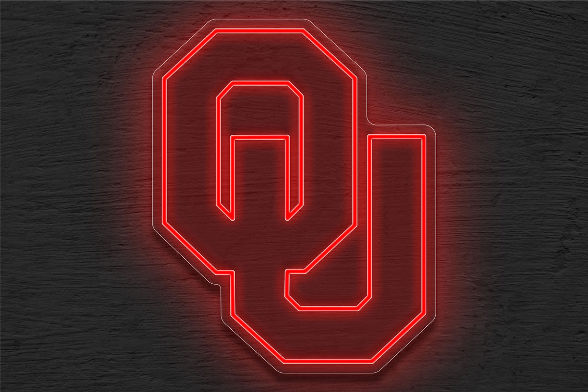 The University of Oklahoma Logo (OU) LED Neon Sign