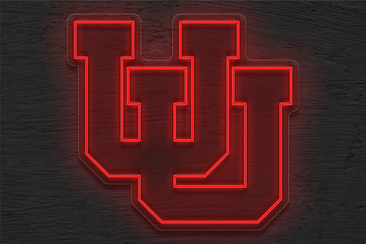 The University of Utah (UU) Logo LED Neon Sign