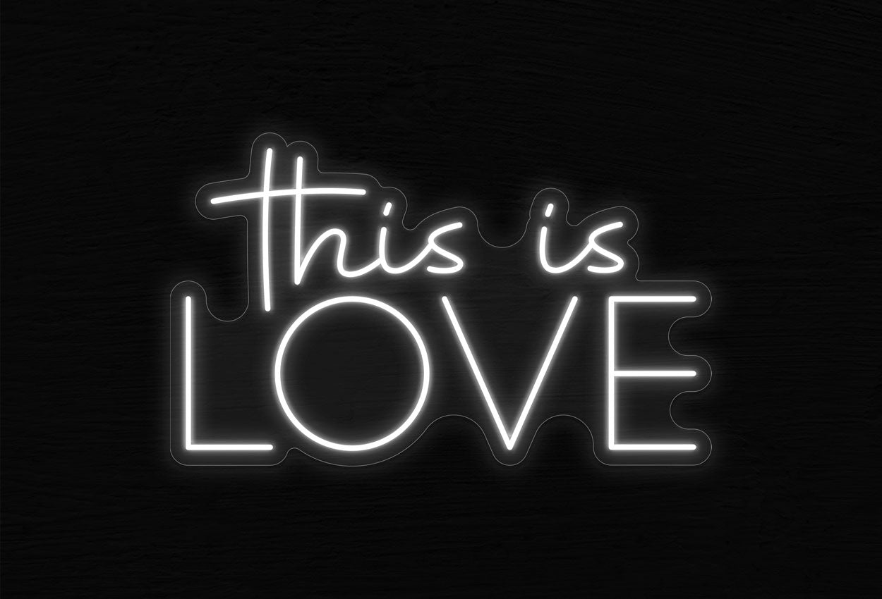 This is Love LED Neon Sign | Wedding Neon | Love Neon