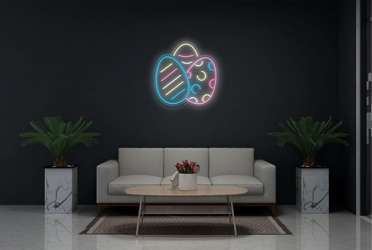 Multi Coloured Sign Buy Multi-colored Three Eggs LED Neon Sign | Best Selling Neon Signs ...