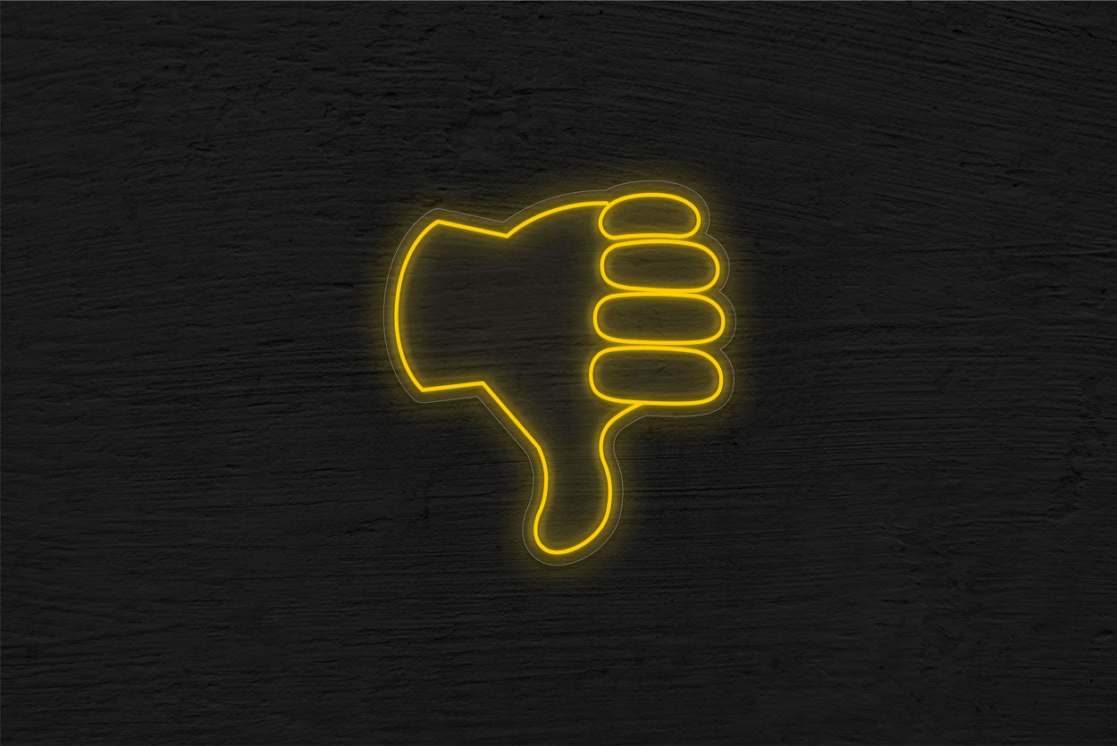 Thumbs down Emoji LED Neon Sign