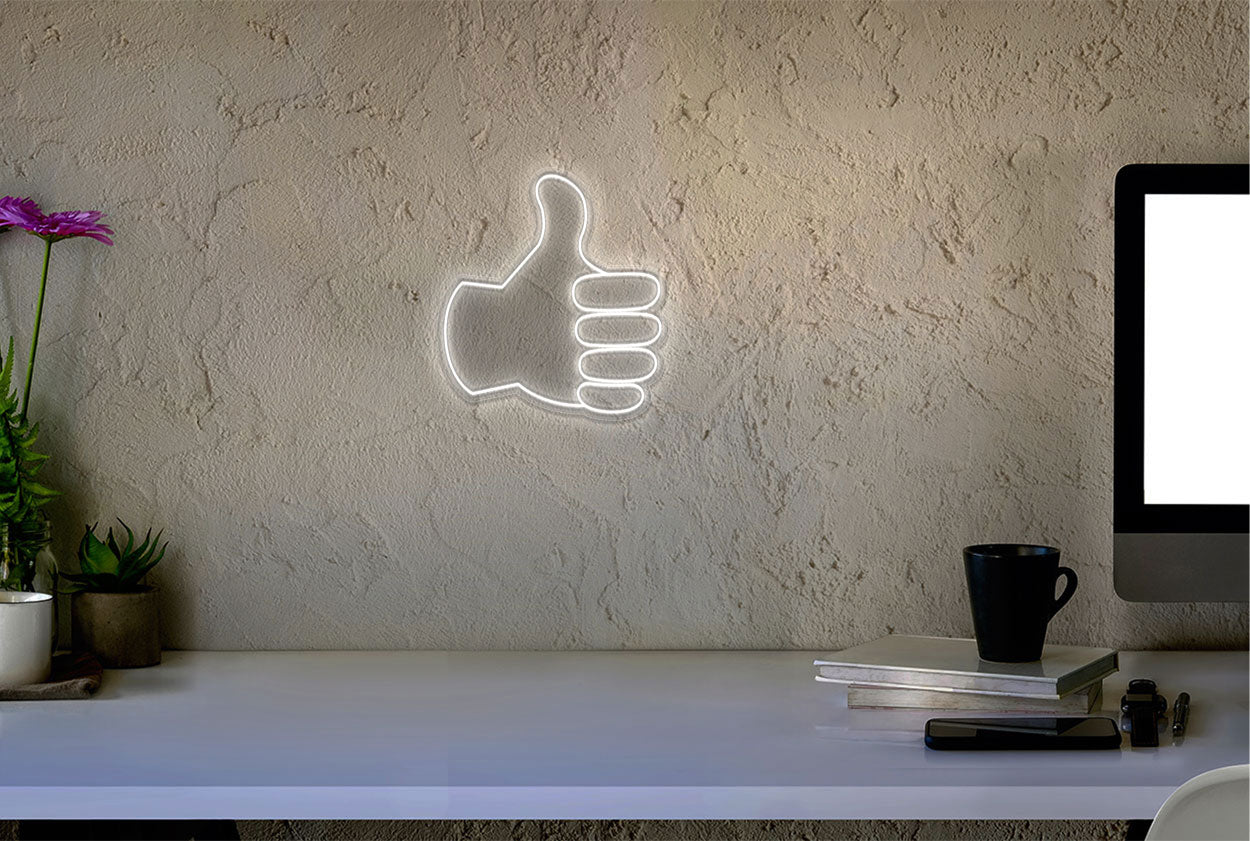 Thumbs up Emoji LED Neon Sign