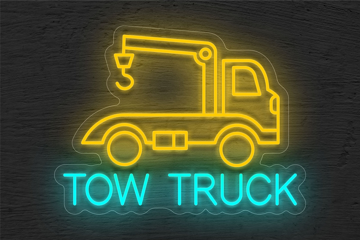 Tow Truck Logo LED Neon Sign
