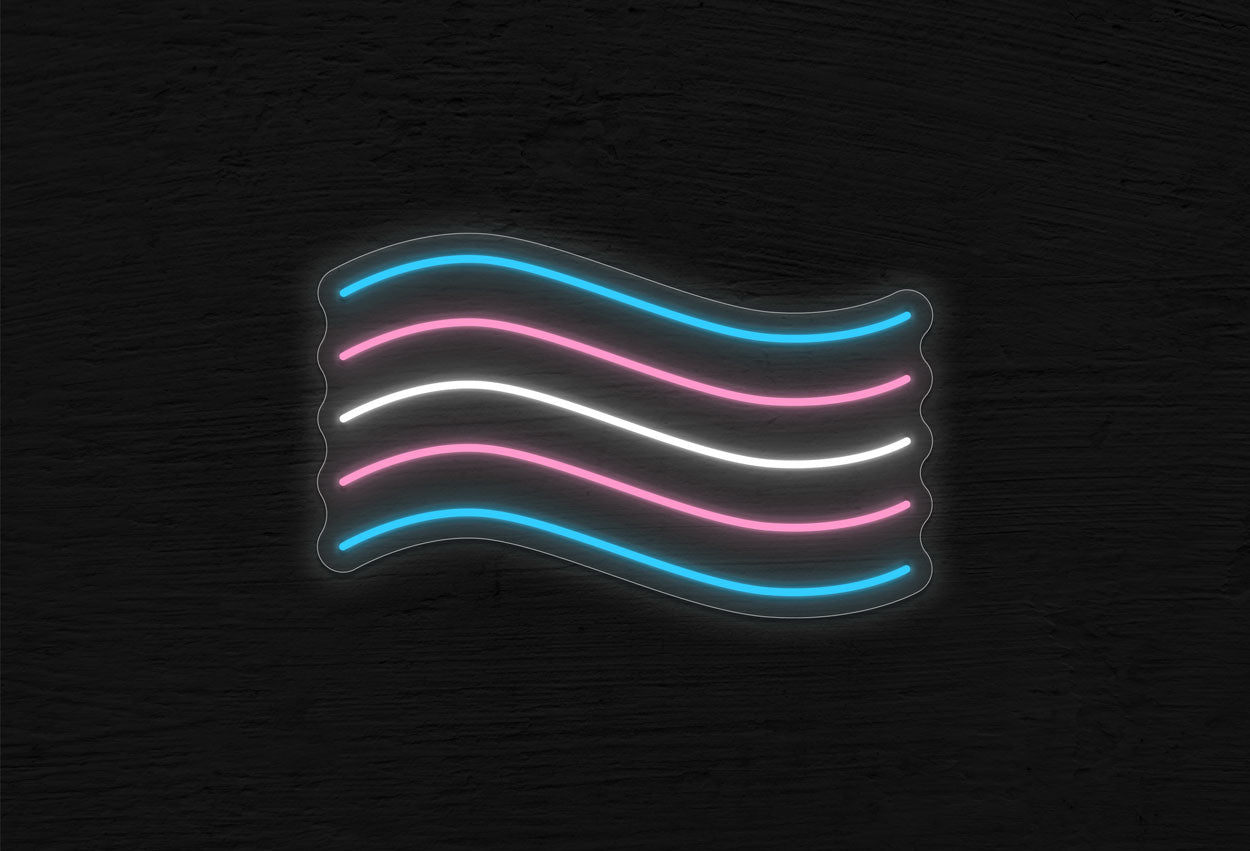 Transgender Flag LED Neon Sign