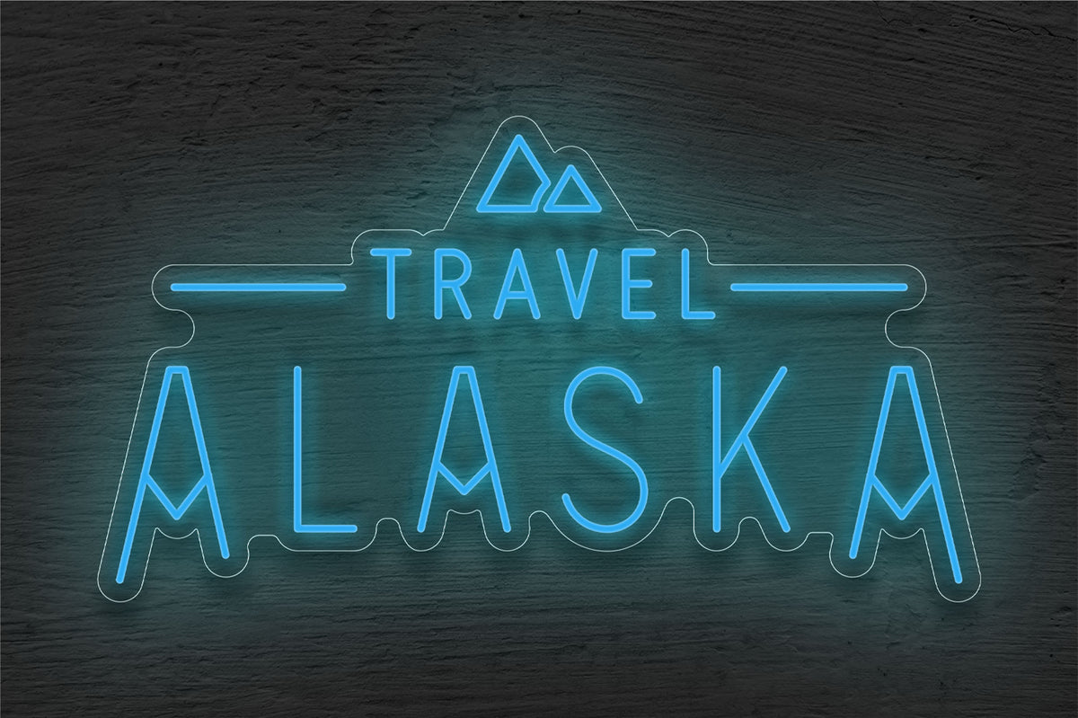 Travel Alaska LED Neon Sign